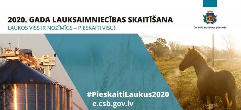 Lauksaimniecības skaitīšanas plakāts