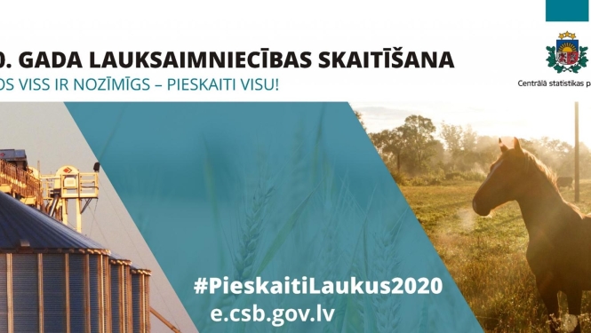 Lauksaimniecības skaitīšanas plakāts