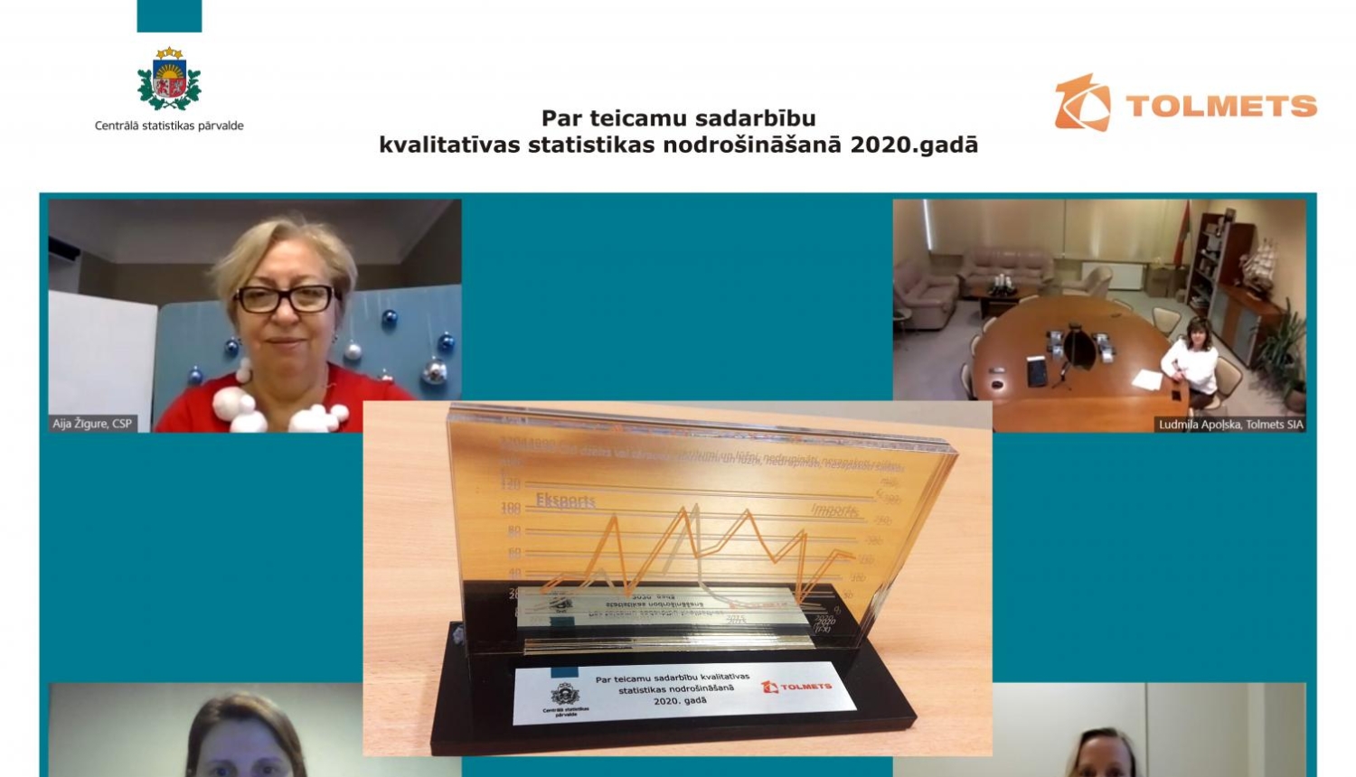 CSP un SIA "Tolmets" pārstāvju kopbilde