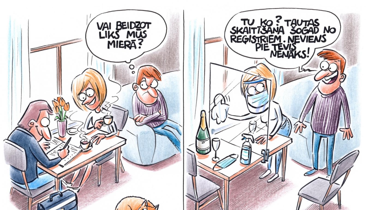 Karikatūra par tautas skaitīšanu