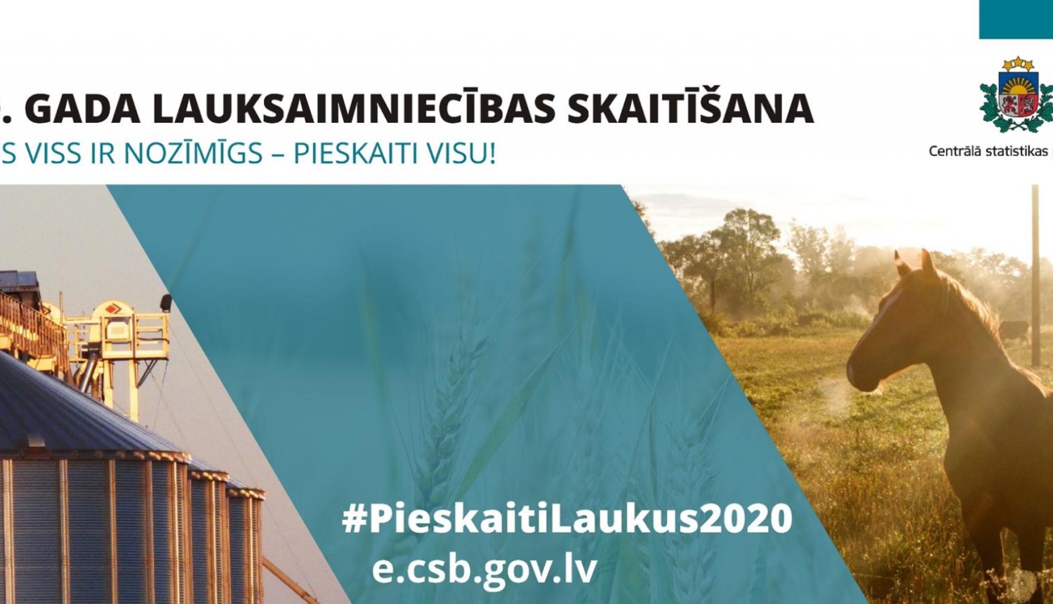 Lauksaimniecības skaitīšanas plakāts